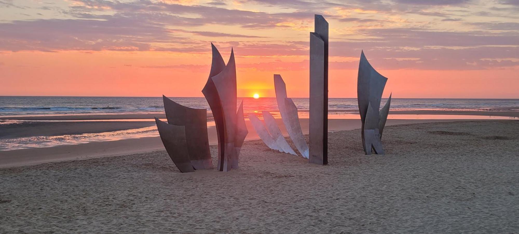 Omaha Beach Vue Les Braves Saint-Laurent-sur-Mer Esterno foto